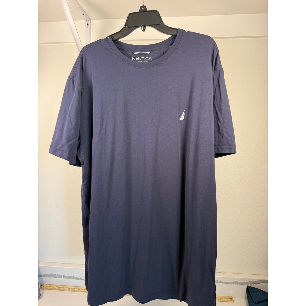 Nautica Men’s Crew Neck T-Shirt Navy Casual Classic‎ Size XXL 2XL